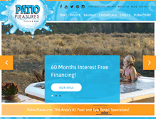 Tablet Screenshot of patio-pleasures.com